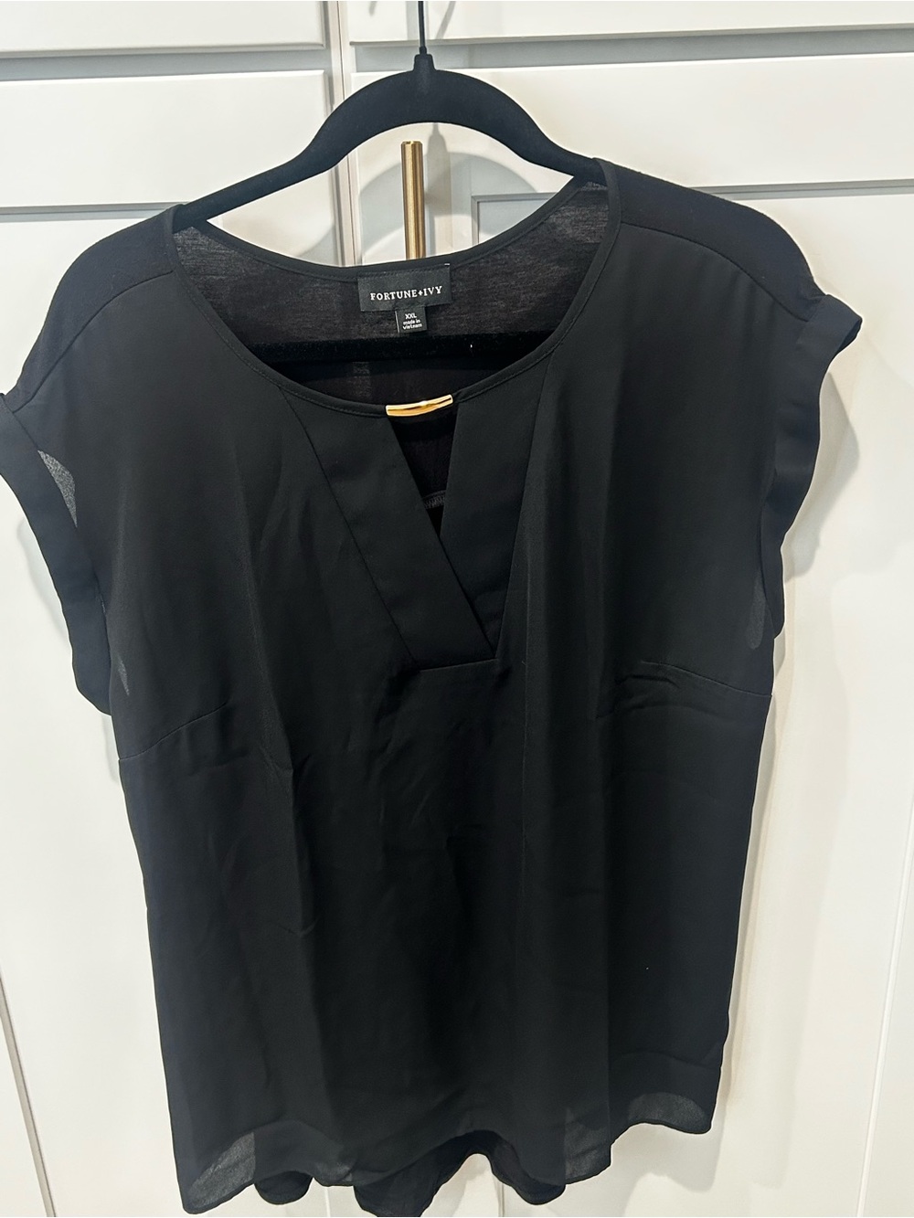 Fortune + Ivy Black blouse
